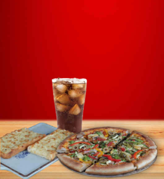 Combo-4  (Any 12 Inch Pizza, Cheese Garlic Bread, 750ml Cold Drink)
